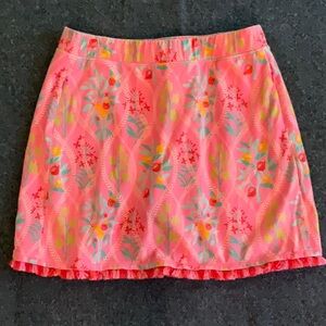 Spartina Floral Pink Skort with Fringe